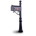 Adams Classic Post with Mailbox