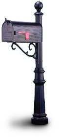 Adams Classic Post with Mailbox