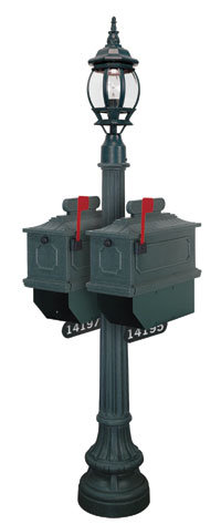 Green 1812 Port Angeles with Lantern (Without Mailbox)