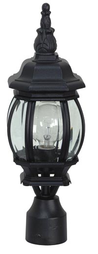 Black French Courtyard Outdoor Lantern