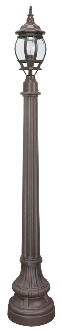 Coffee French Courtyard Outdoor Lantern Post