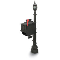 Black 1812 Beaumont with French Lantern Mailbox System