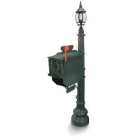 Green 1812 Beaumont with French Lantern Mailbox System