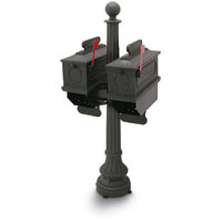 Black 1812 Port Angeles Mailbox System