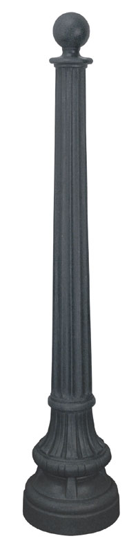 French Courtyard Post - BLACK # 115